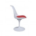 Silla Tulip barata diseño asiento color rojo