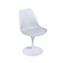 Silla Tulip barata diseño asiento color blanco